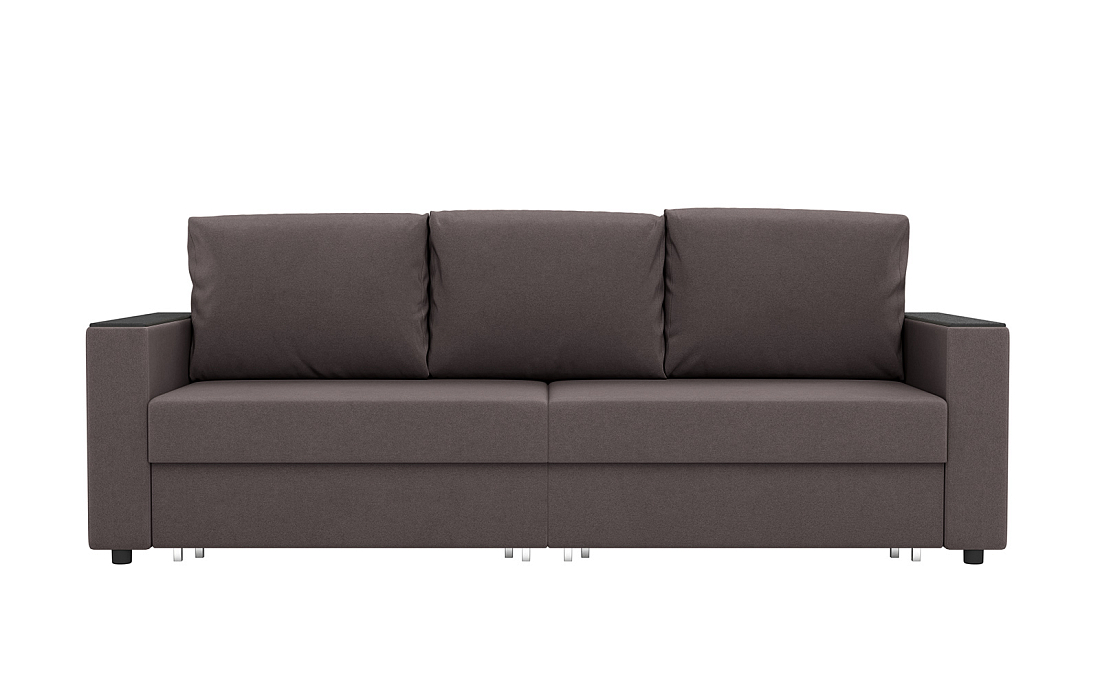 Гермес / Диван - кровать 3-х мест велюр parma 14 коричневый